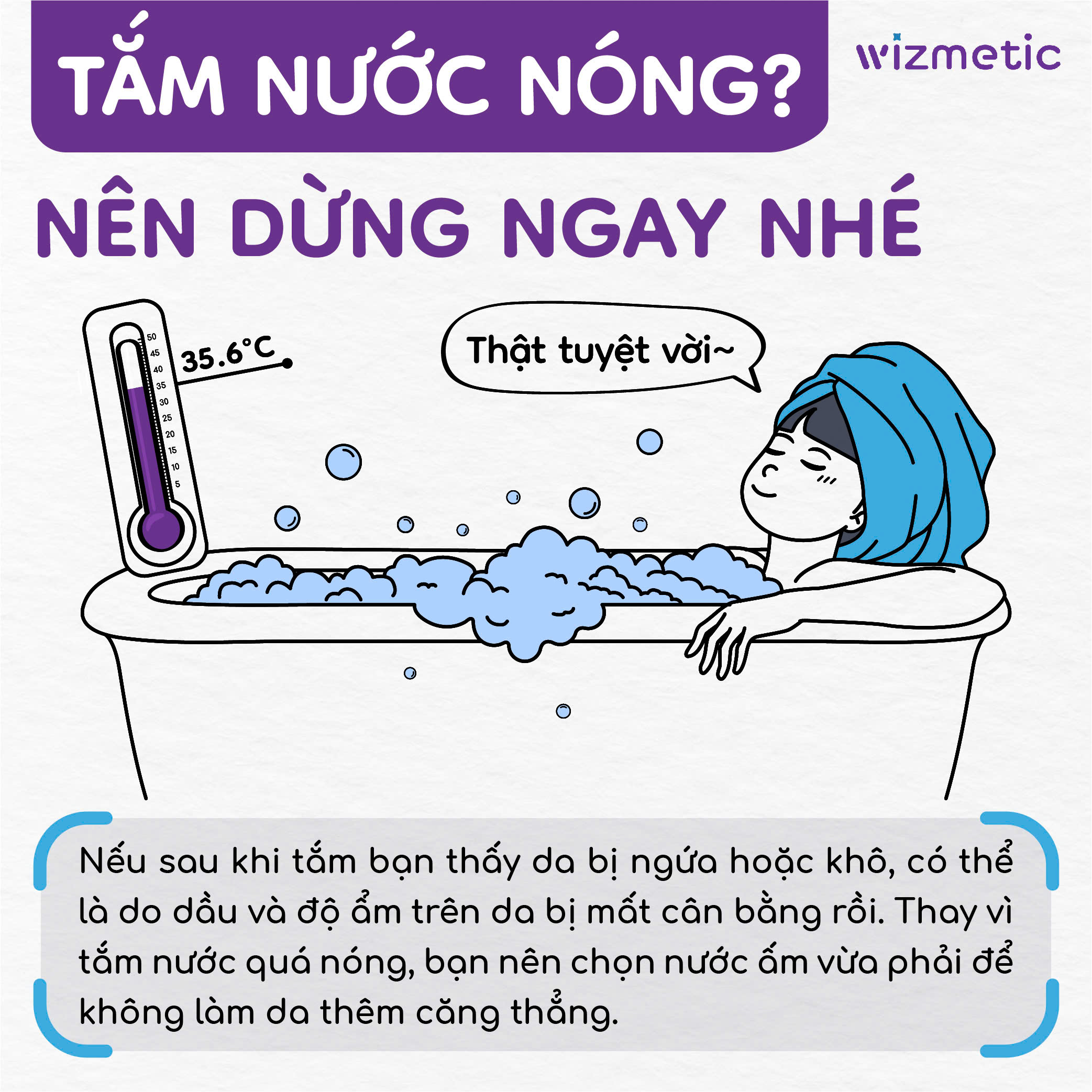 Tắm nước nóng – Thói quen gây khô da, nên dừng ngay hôm nay