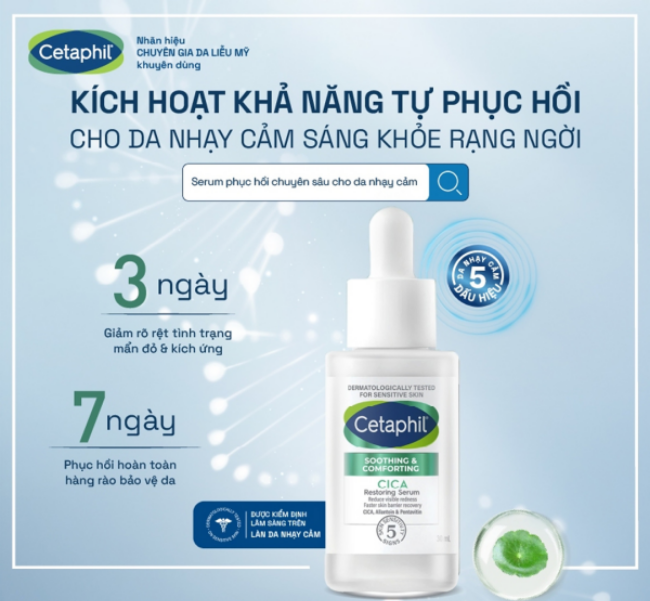 Cetaphil Soothing & Comforting Cica Restoring Serum