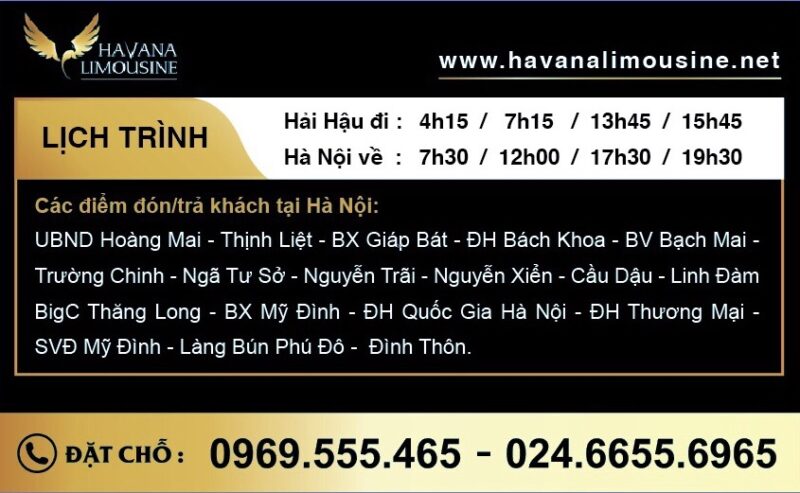 các hãng xe limousine Nam Định 5