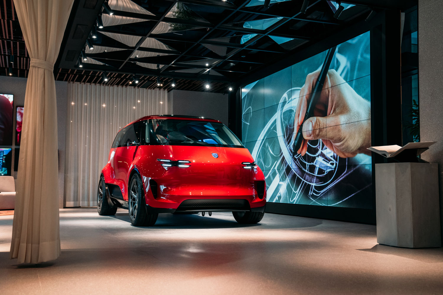 porsche vision renndienst concept head view guoco midtown