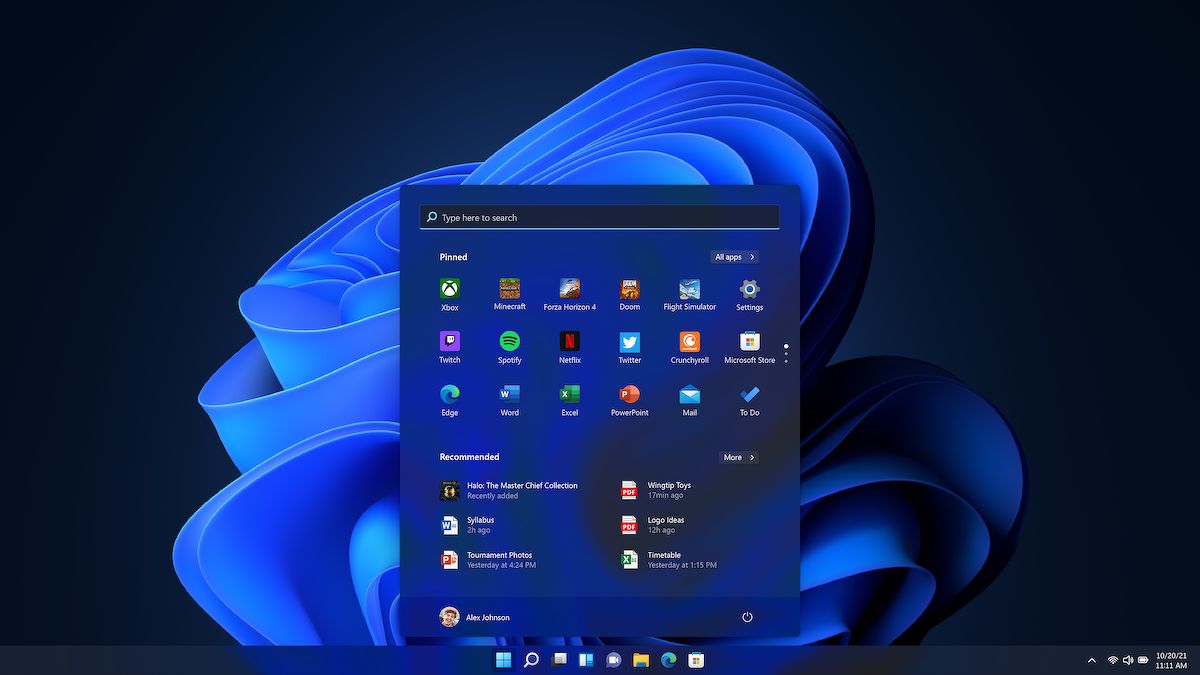 Windows 11 start menu is now in the middle of the scree - THE EDGE SINGAPORE