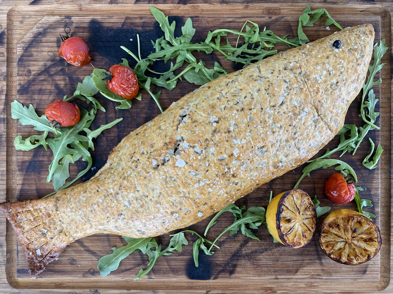 Zafferano Salt Crusted Sea Bass - THE EDGE SINGAPORE