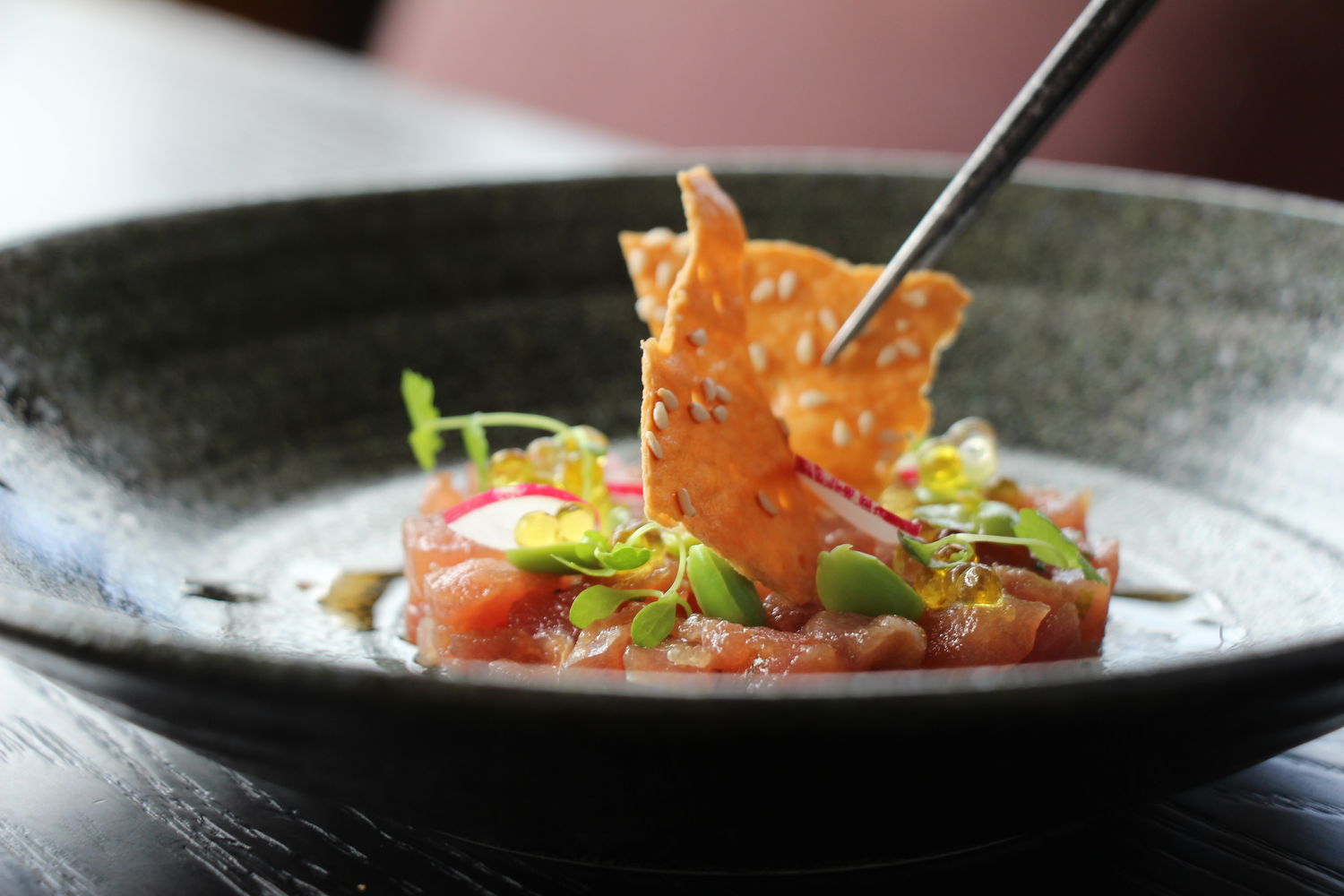 SKAI set lunch Chopped Tuna - THE EDGE SINGAPORE