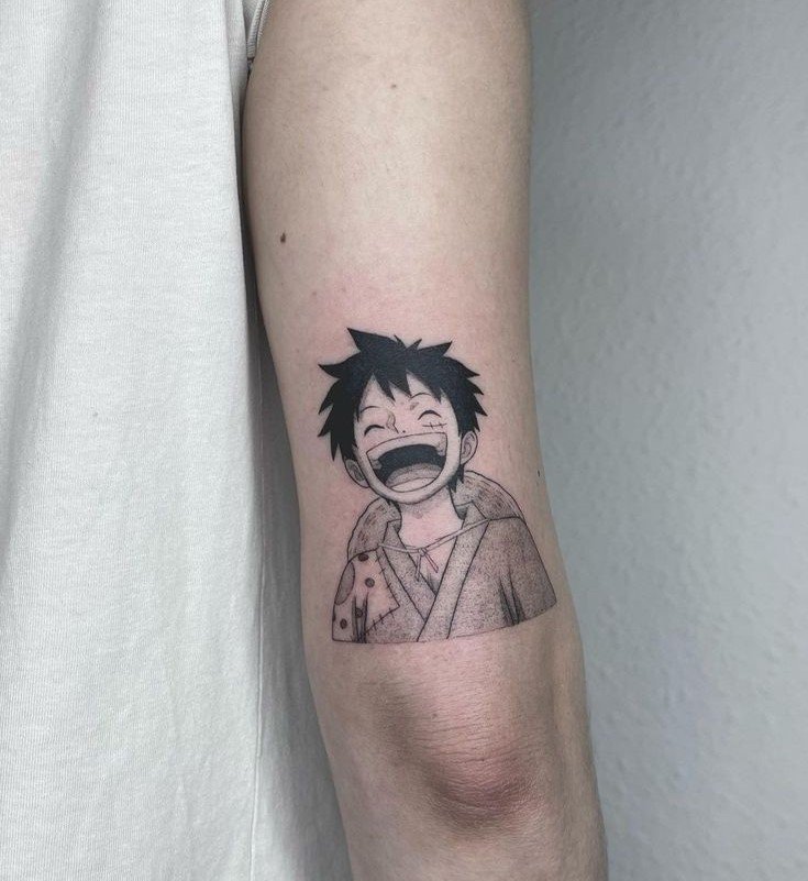 Hơn 777 mẫu hình xăm One Piece độc đáo và ấn tượng dành cho fan anime 2 tattoo one piece vui ve 1
