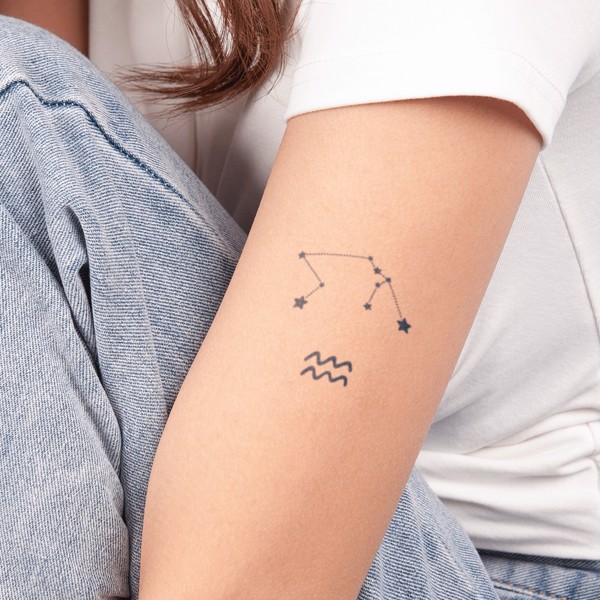 H&igrave;nh xăm cung ho&agrave;ng đạo Bảo B&igrave;nh