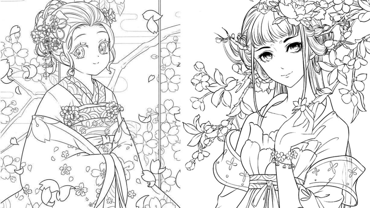 tranh-to-mau-cong-chua-20 Bộ tranh tô màu công chúa anime đẹp