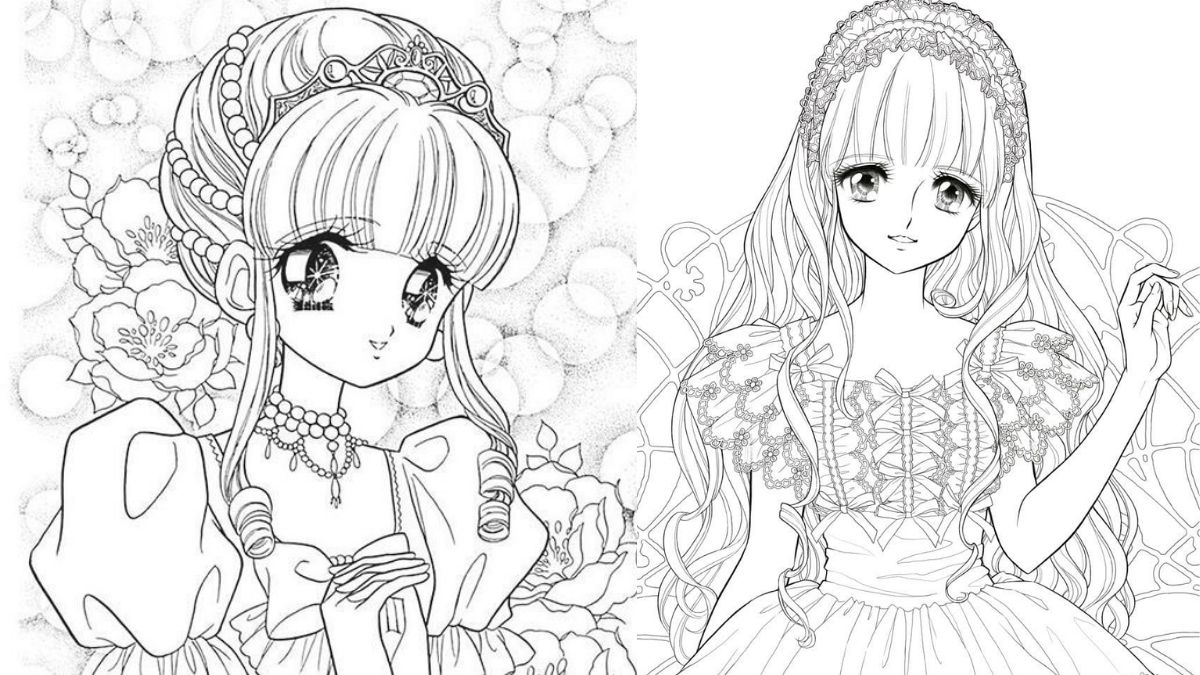 tranh-to-mau-cong-chua-11 tranh tô màu công chúa anime tự tô màu