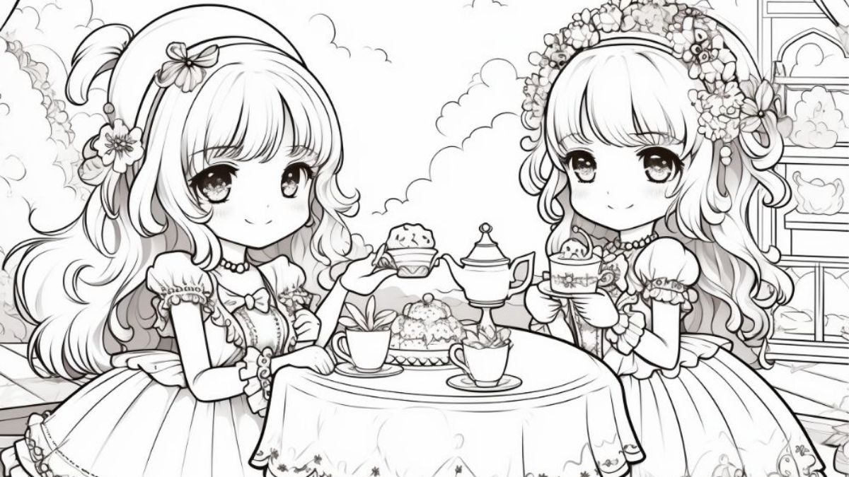 tranh-to-mau-cong-chua-12 tranh tô màu công chúa anime cực dễ thương