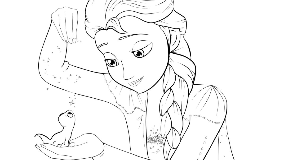 tranh-to-mau-cong-chua-32 Bức tranh tô màu công chúa Elsa đơn giản