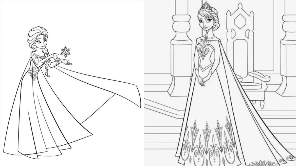 tranh-to-mau-cong-chua-35 Tranh tô màu vẽ công chúa Elsa