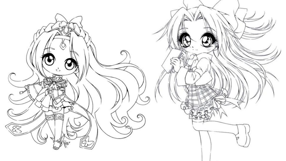 tranh-to-mau-cong-chua-43 Hình chibi công chúa đáng yêu