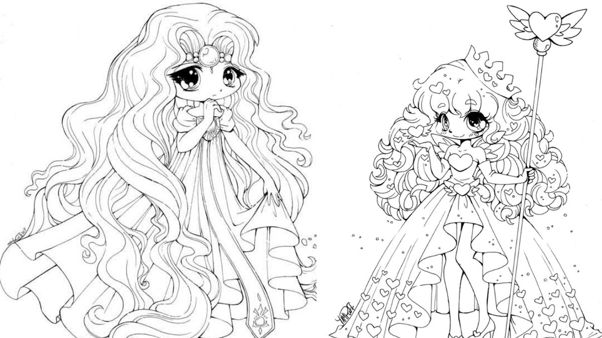 tranh-to-mau-cong-chua-47 Hình chibi công chúa đầy sáng tạo