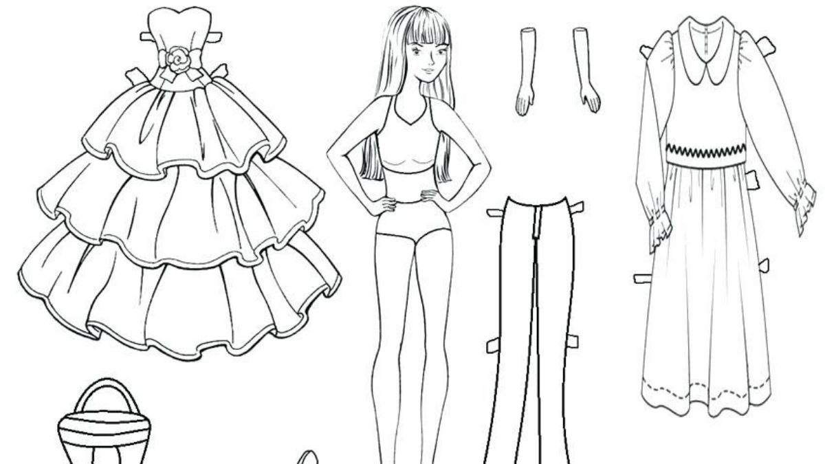 tranh-to-mau-cong-chua-57 Tranh tô màu phối đồ cho công chúa Barbie