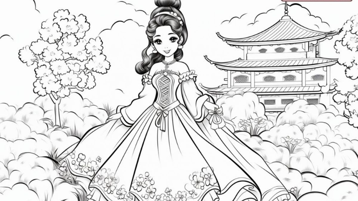 tranh-to-mau-cong-chua-68 Tranh tô màu công chúa Hàn Quốc