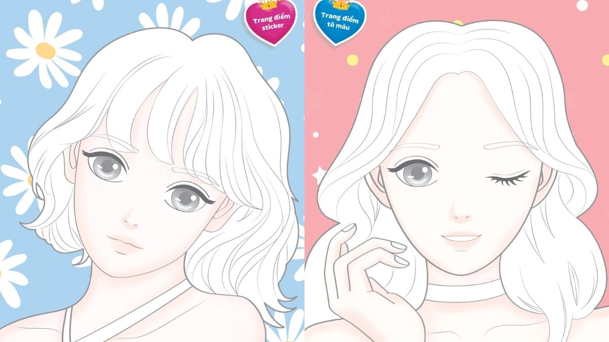 tranh-to-mau-cong-chua-62 Tranh tô màu công chúa Hàn Quốc phong cách mới