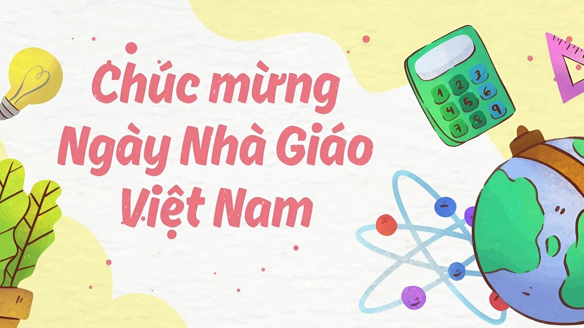 background 20/11 đơn giản mà đẹp