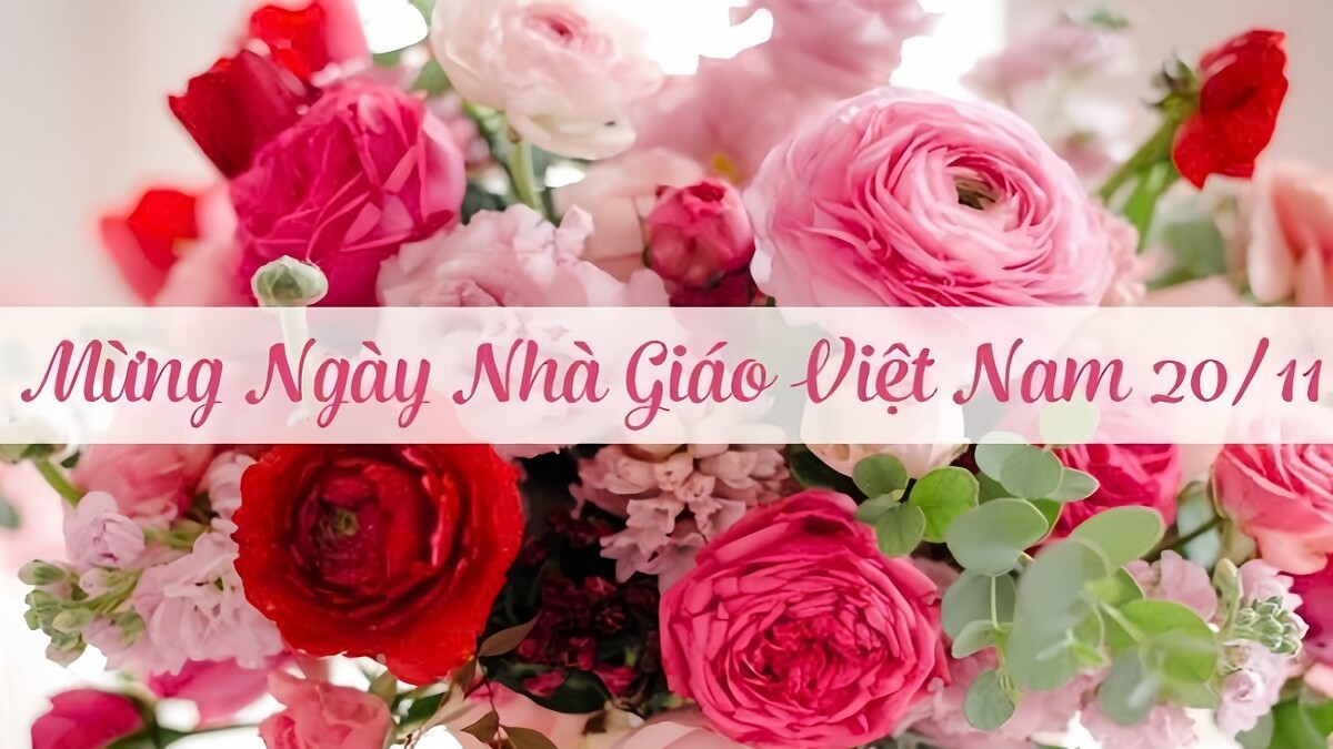 Phông nền trang trí với hoa cỏ đẹp, ấn tượng ngày 20/11