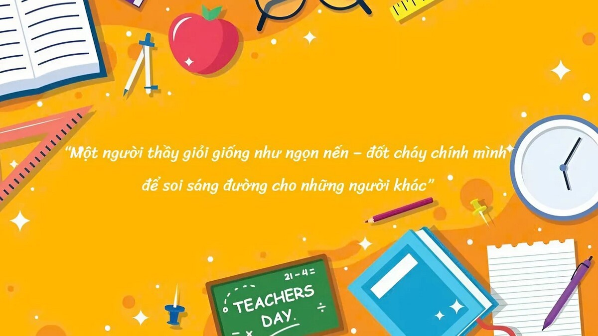 Biểu lộ lòng cảm ơn thầy cô qua trích dẫn