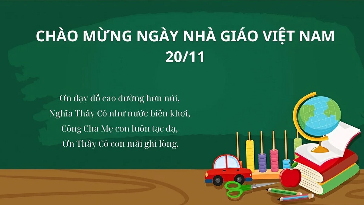 Phông nền 20/11 Ngày Nhà giáo Việt Nam