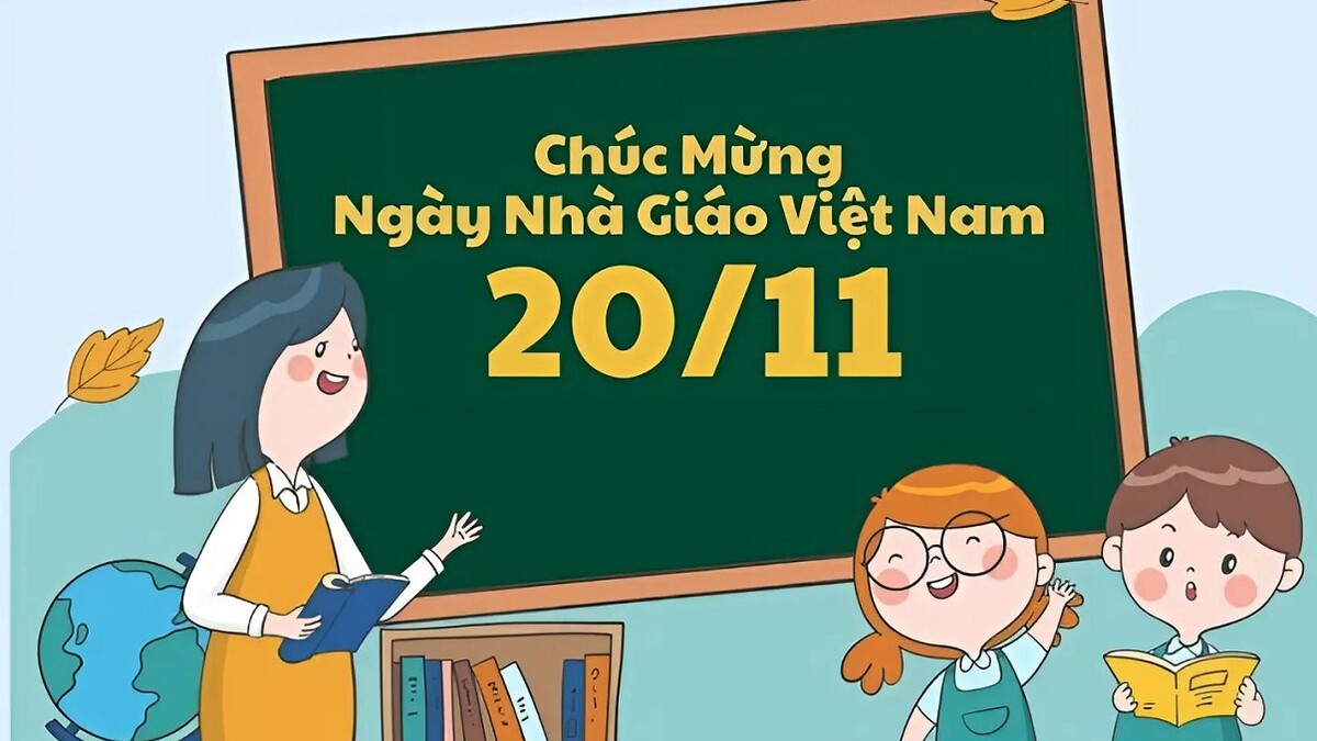 Background đẹp cho mầm non vào ngày 20/11