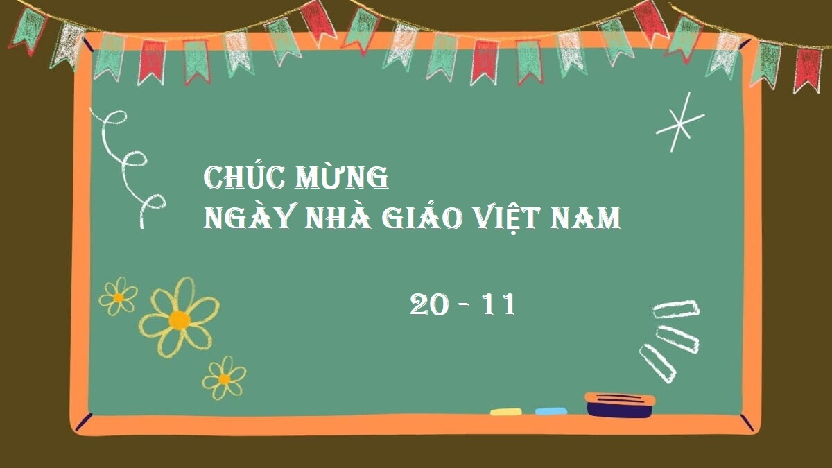 Background 20/11 thu hút trẻ em