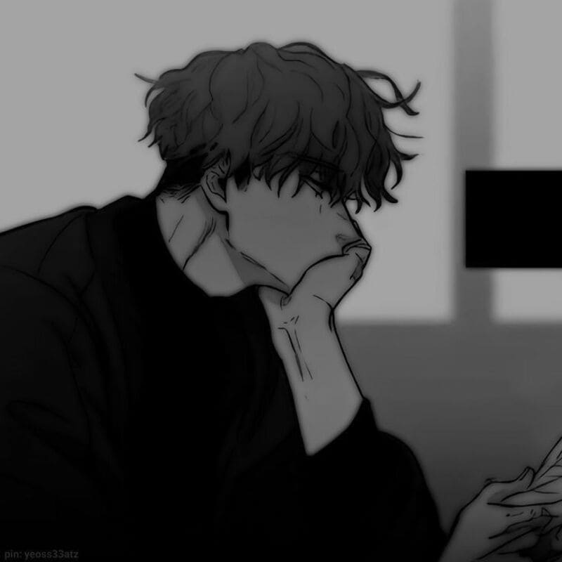 ảnh đại diện Avatar anime nam buồn rầu rĩ