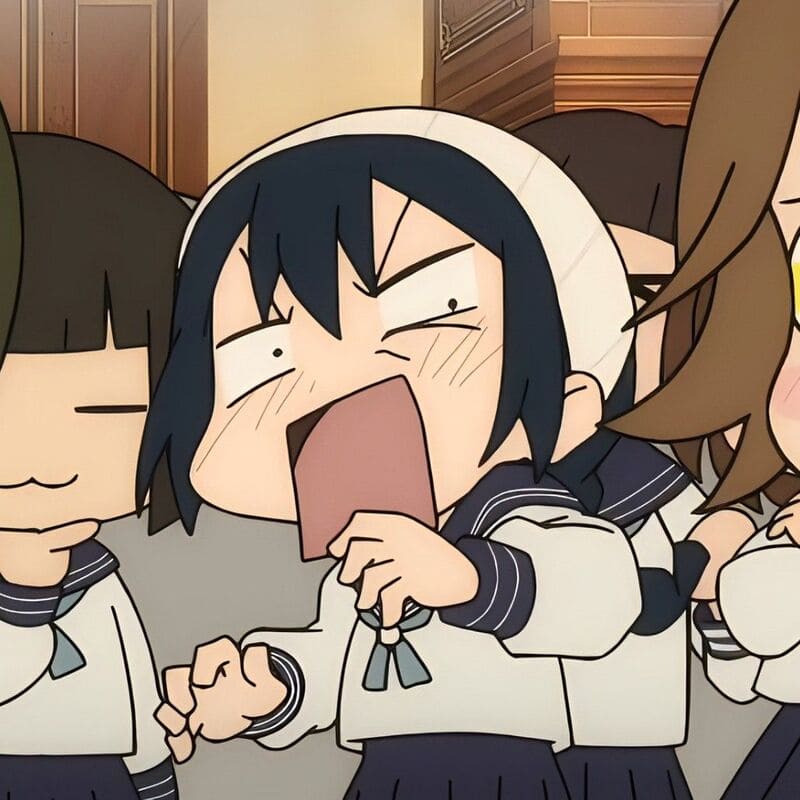 Ảnh đại diện Avatar anime dễ thương nghịch ngợm bên bạn bè