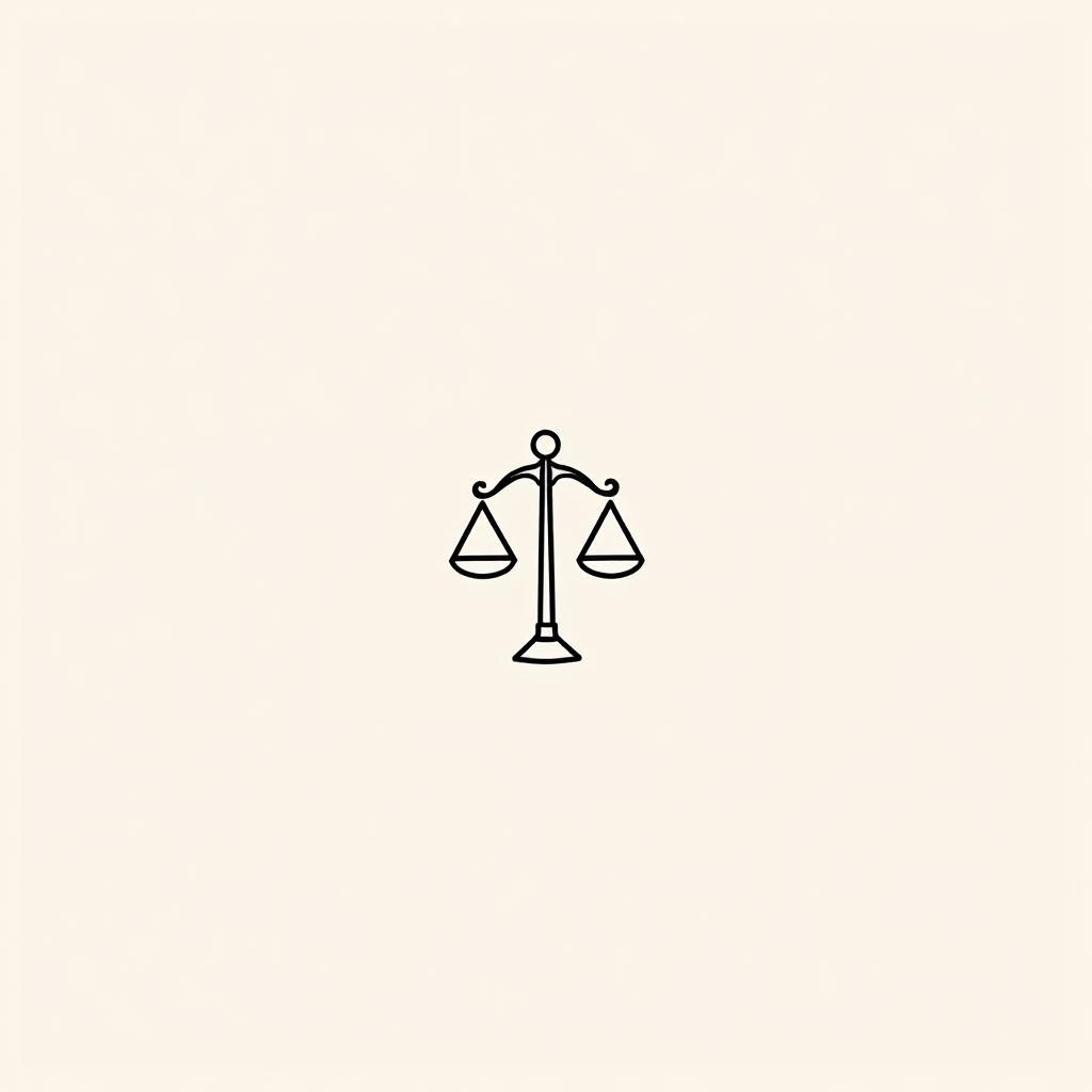 Biểu tượng cán cân Thiên Bình đơn giản