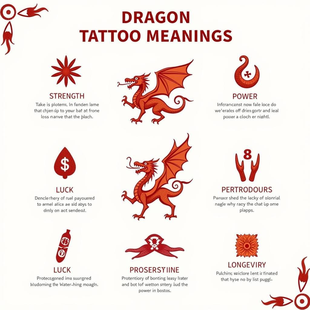 Biểu tượng và ý nghĩa hình xăm cá rồng Ý nghĩa biểu tượng hình xăm cá rồng