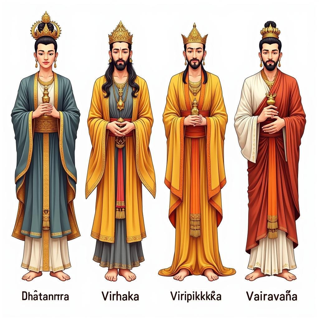 Hình xăm Tứ Đại Thiên Vương full lưng ý nghĩa và mẫu đẹp nhất 2 bon vi than tu dai thien vuong 67bc10 1