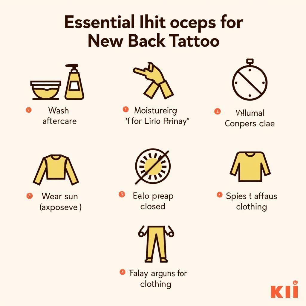 Các bước chăm sóc hình xăm lưng mới xăm để tránh nhiễm trùng và mau lành