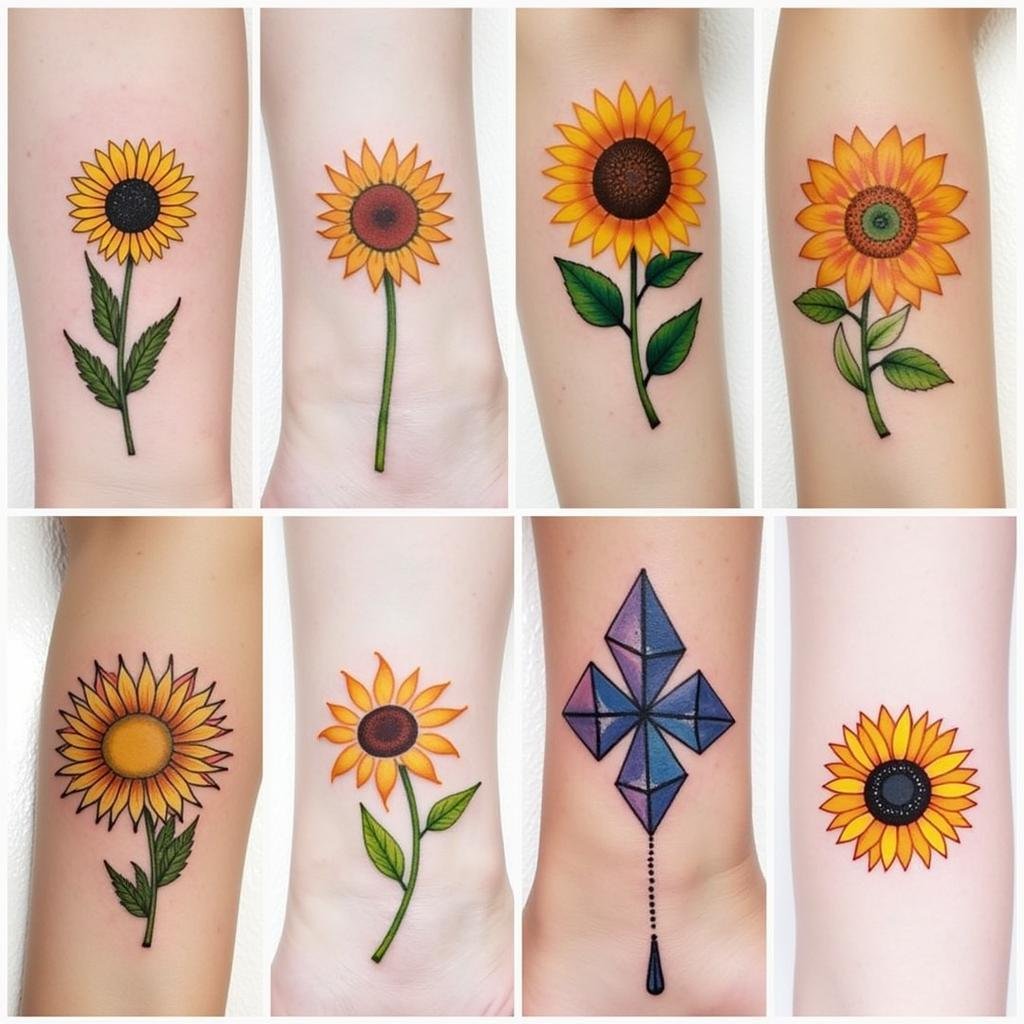 cac phong cach hinh xam hoa huong duong tay 67bfb1 1