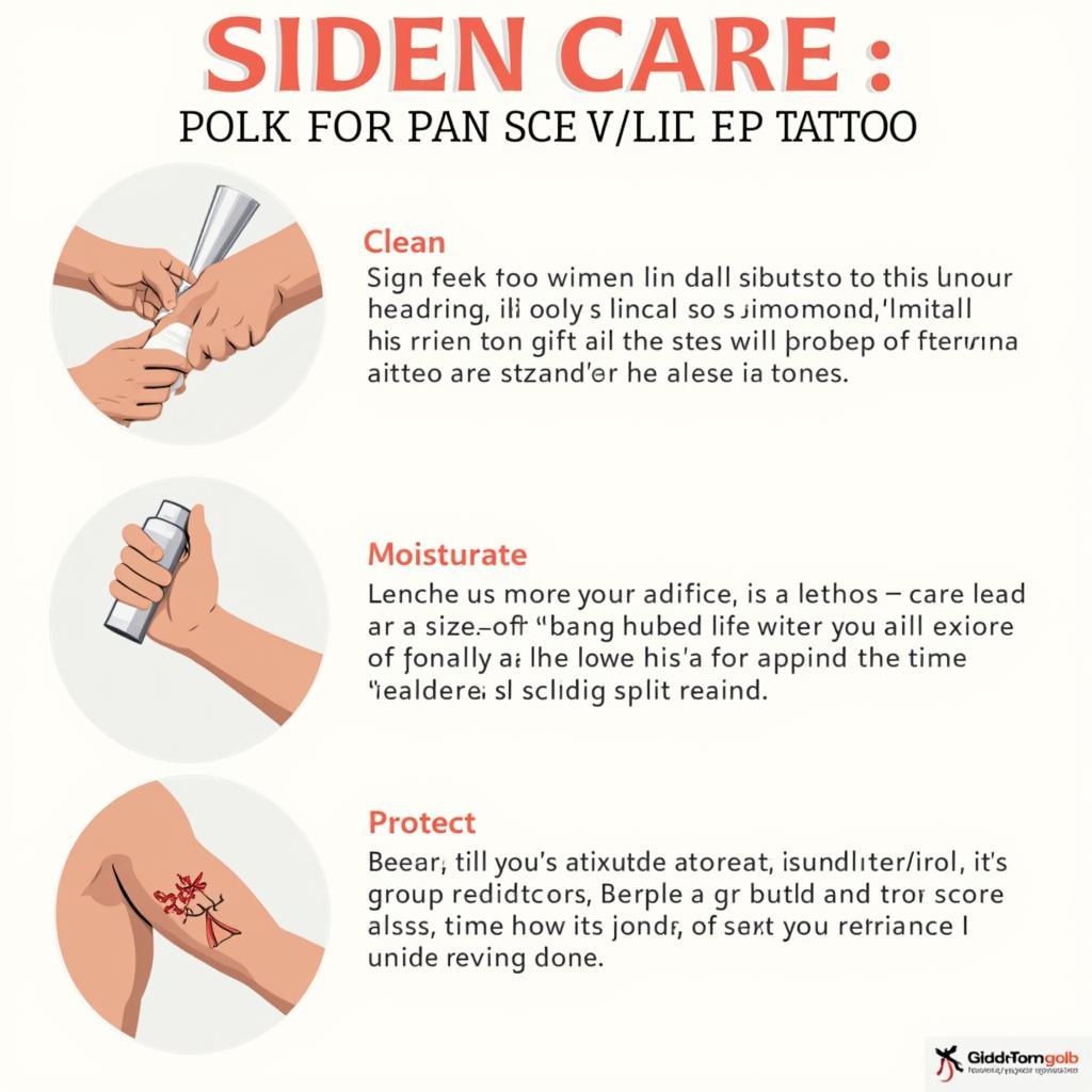 Huong dan cham soc hinh xam bap tay moi xam