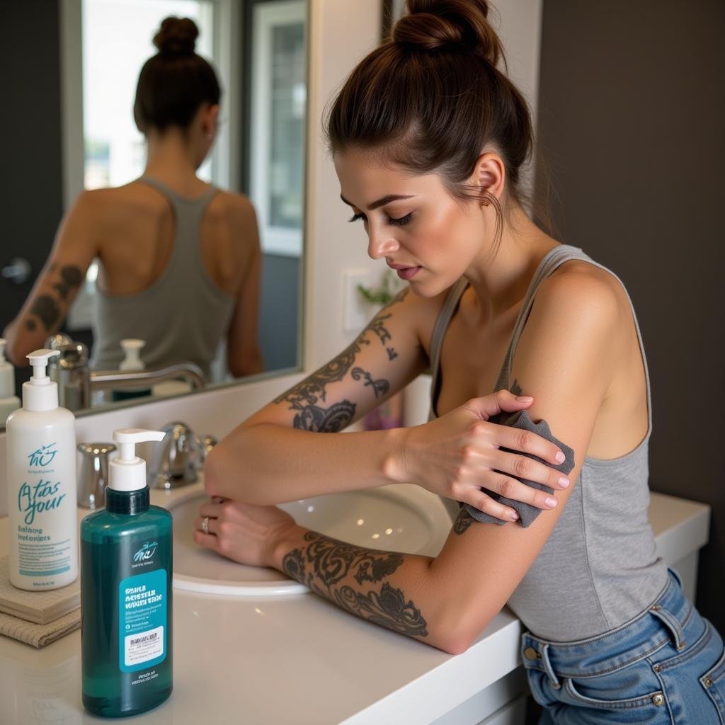 Hình xăm nữ đẹp chất tuyển chọn mẫu tattoo độc đáo ý nghĩa nhất 2 cham soc hinh xam tai nha 67bd04 1