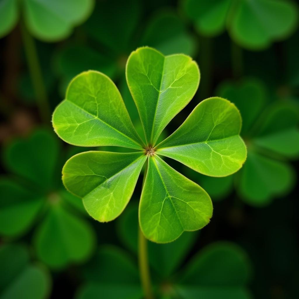 Cỏ 4 lá biểu tượng cho niềm tin, hy vọng, tình yêu và may mắn