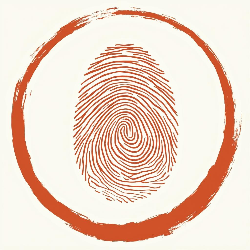 Hình xăm Enso với dấu vân tay độc đáo Hình xăm Enso với dấu vân tay độc đáo