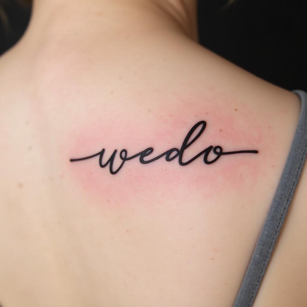 Font chu Sans-serif don gian hien dai cho hinh xam chu ngan gon