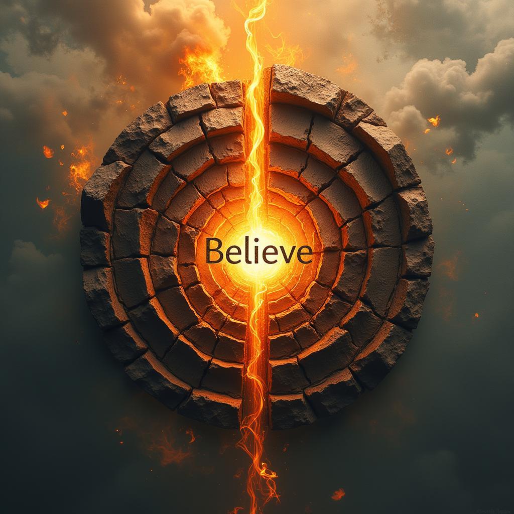 Hình xăm Believe sức mạnh nội tâm kiên cường