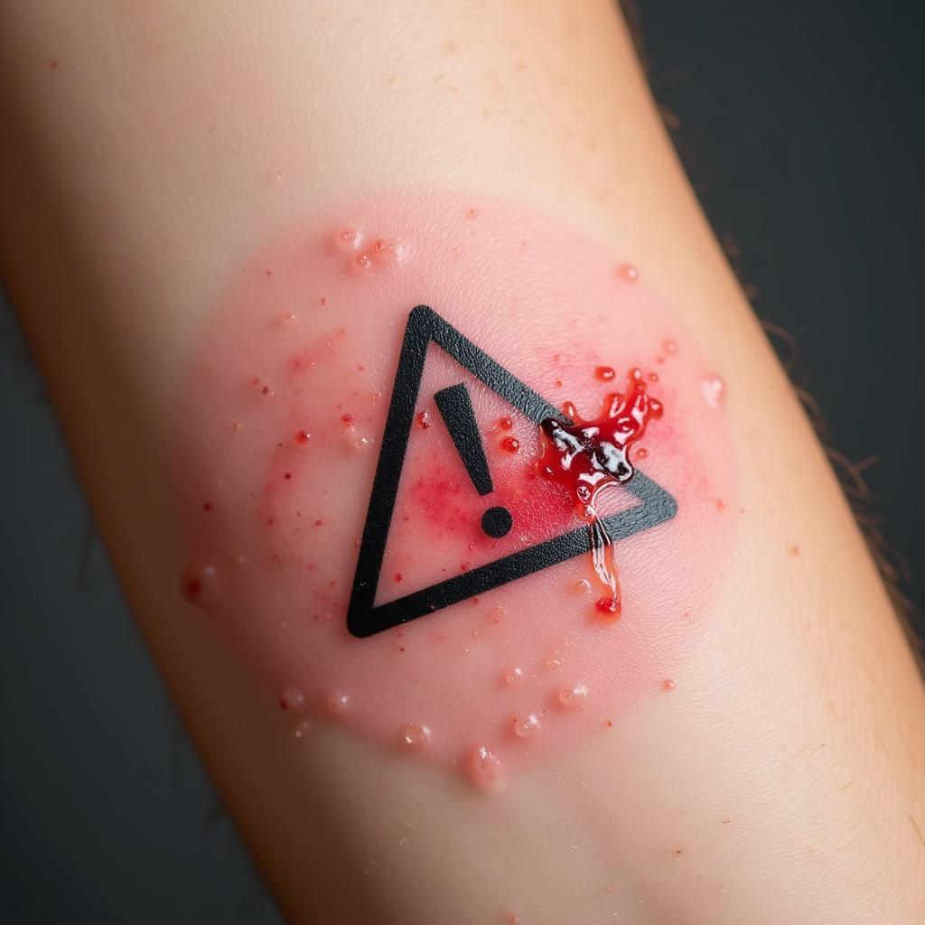 Hình xăm bị nhiễm trùng dấu hiệu sưng đỏ cần cảnh báo và chăm sóc đúng cách