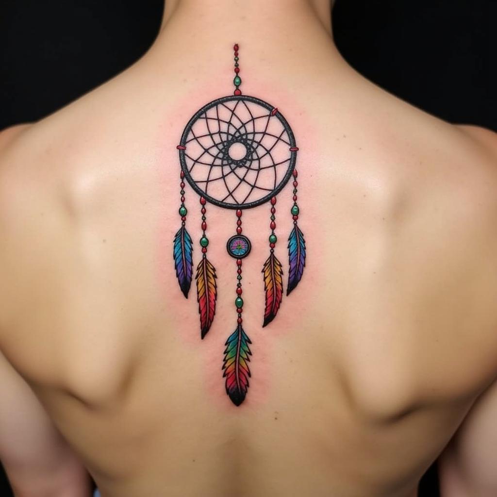 Hình xăm bùa hộ mệnh Dreamcatcher xua đuổi ác mộng mang lại bình an