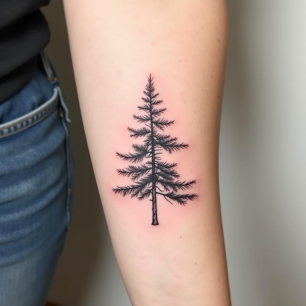 hinh-xam-cay-thong-toi-gian-co-dien-67bed7 Hình xăm cây thông tối giản với đường nét thanh mảnh và phong cách cổ điển