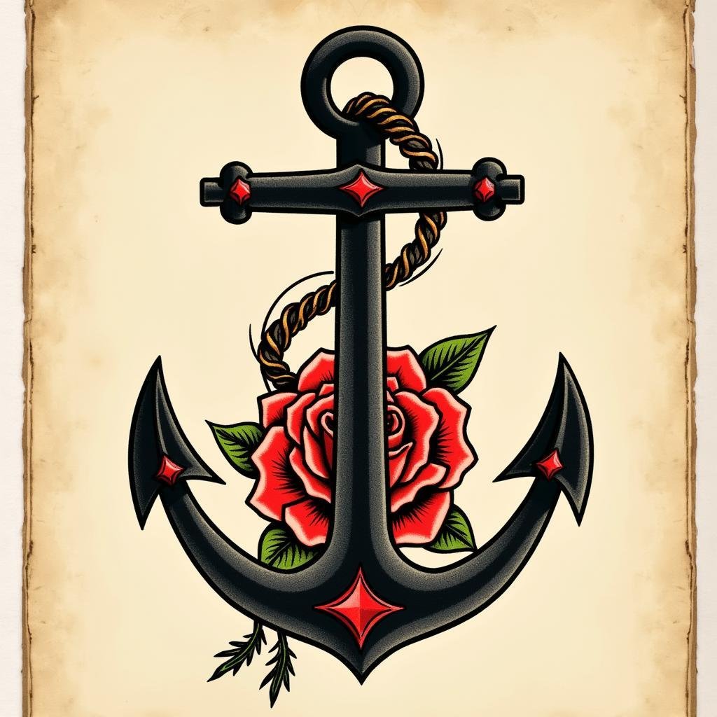 hinh xam chau au mau old school co dien 67bd3e 1