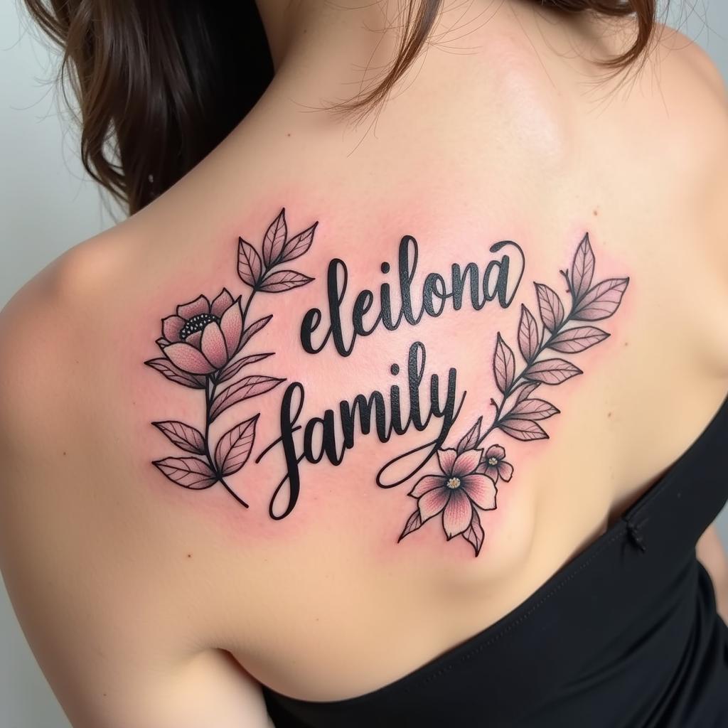 hinh-xam-chu-gia-dinh-ket-hop-hoa-la-67be8c hình-xăm-chữ-gia-đình-la-tinh-kết-hợp-với-hoa-lá-tinh-tế-và-nữ-tính