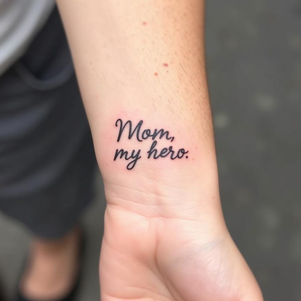 Chữ xăm tiếng Anh ý nghĩa về cha mẹ: Gợi ý ý tưởng và lời khuyên 2 hinh xam chu ngan gon y nghia cha me 67b917 1