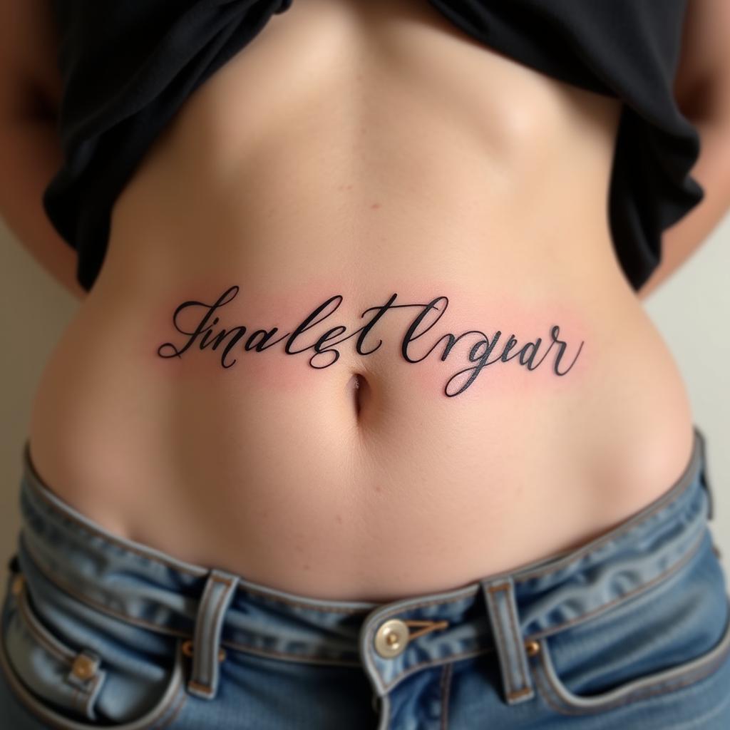 hinh-xam-chu-thu-phap-eo-nu-y-nghia-ca-tinh-67bede Hinh xam chu thu phap tren eo nu the hien thong diep y nghia va ca tinh rieng