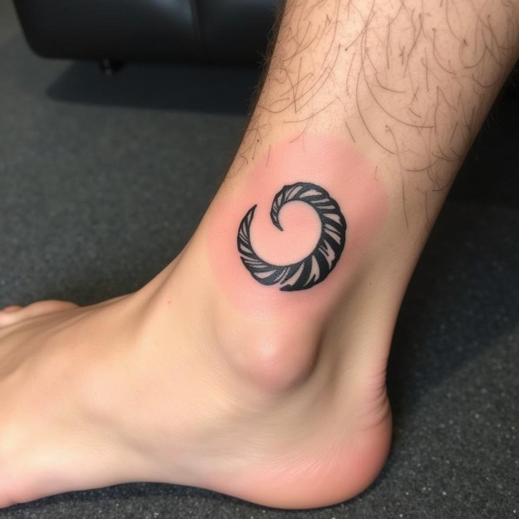 hinh xam co chan maori hoa tiet koru 67ba33 1