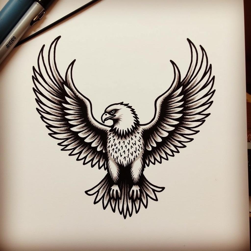 hinh xam dai bang mini bieu tuong suc manh tu do 67bf6c 1