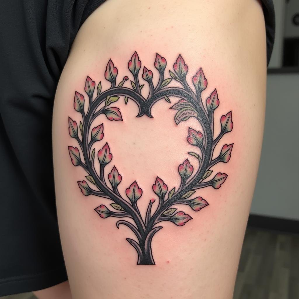 Hình Xăm Gia Đình Ý Nghĩa Biểu Tượng Vĩnh Cửu Của Tình Thân 2 hinh xam gia dinh gan bo vinh cuu day leo 67ba2e 1