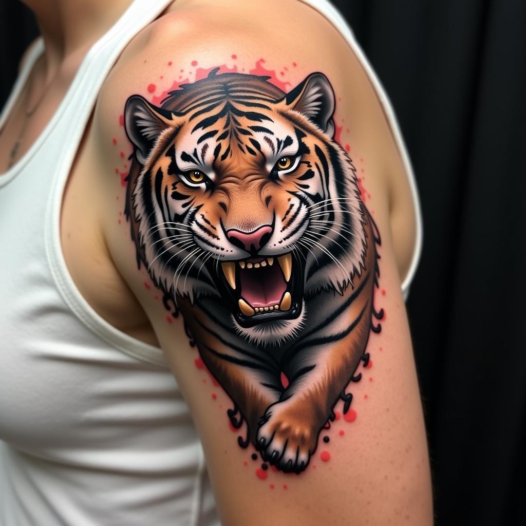 Hình xăm hổ uy lực: Sức mạnh và vẻ đẹp bất diệt 2 hinh xam ho bieu tuong suc manh quyen luc 67c03e 1