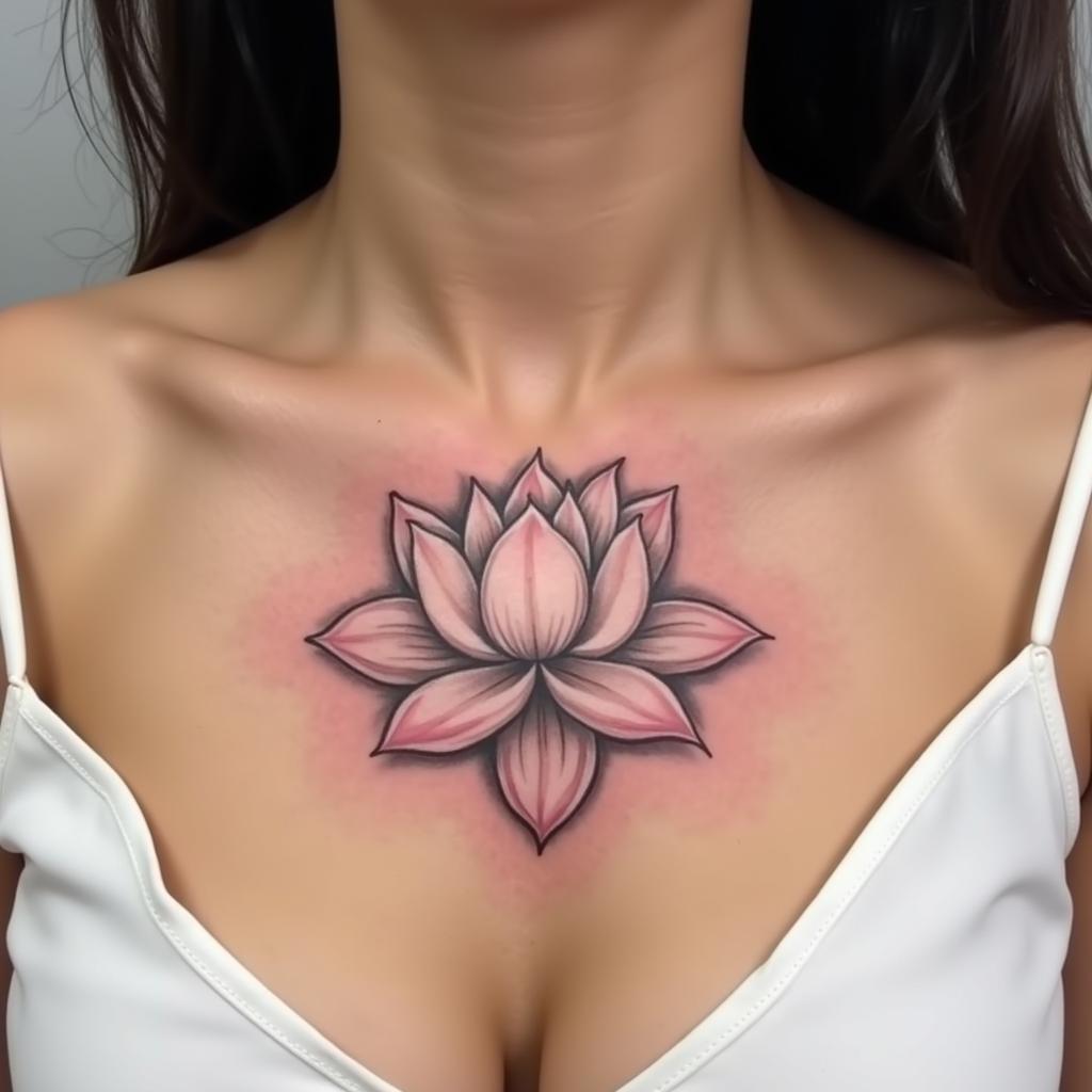 hinh-xam-hoa-sen-nguc-thanh-khiet-giac-ngo-67be91 Hình xăm hoa sen ở ngực biểu tượng sự thanh khiết và giác ngộ tâm linh